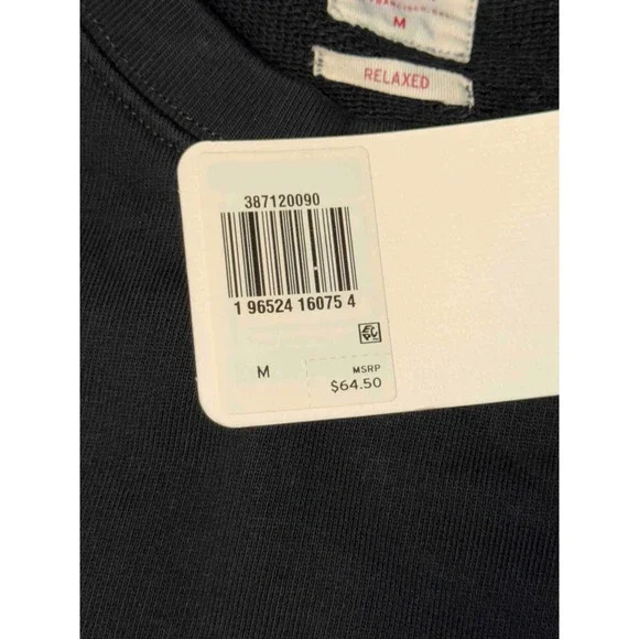 Levi's Relaxed Fit Black Crewneck Sweatshirt Team Spirits Skeleton, Size M, NWT - Picture 7 of 9